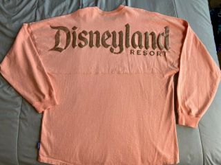 Disney Parks Disneyland Peach Rose Gold Spirit Jersey Adult Size Medium Nwot