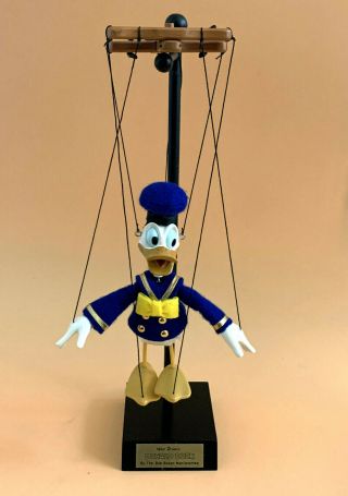 Disney Bob Baker Marionette Mini Donald Duck Lim Ed 1555,  Stand,  Box,  More
