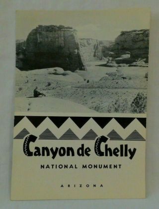 1947 Canyon De Chelly National Monument Arizona Brochure Booklet With Map