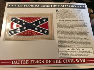 Battle Flags Of The Civil War - 1st Florida Infantry Battalion Flag
