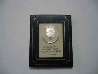 1972 George Mcgovern Presidential Campaign Medal Sterling Silver Proof