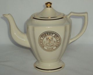 Wake Forest College Vintage (pre - 1967) Ceramic Coffee Pot Mug W.  C.  Bunting Co.