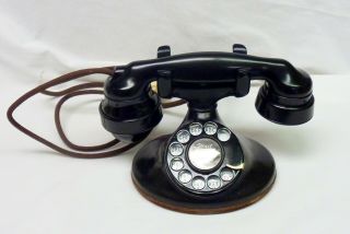 Vintage Western Electric D1 Rotary Telephone With E1 Handset 20873 - 1
