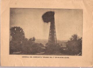 General Oil Company Of Texas - Spectacular Success Story 1918 - 1919.