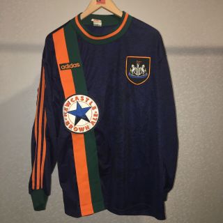 Vintage Adidas Newcastle United Away Shirt 1997 - 1998 Size Xl Longsleeve