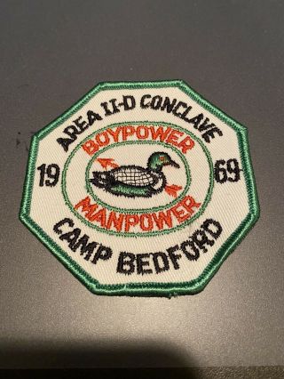 Boy Scout Oa Area 2d Conclave Patch 1969 Camp Bedford - Lodge 364 Ny