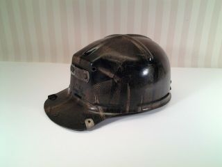 Vintage " Msa Comfo Cap " Tiger Stripe - Miner’s Hard Hat - Size 7 G