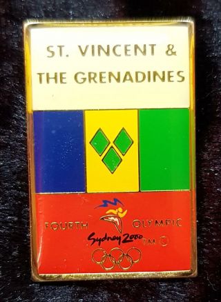 Scarce St.  Vincent & The Grenadines Sydney 2000 Olympic Pin