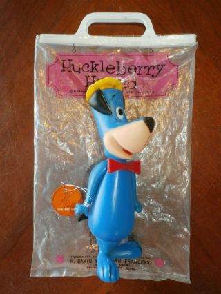 Vintage 1970 R Dakin No.  2264 Huckleberry Hound Toy Figure W/ Orig Packaging 1