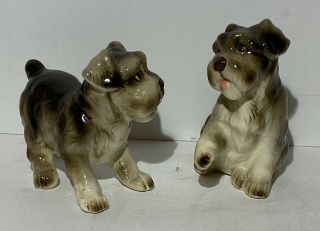Vtg.  1981 2 Porcelain Terriers George Good Corp City Of Industry Made In Japan