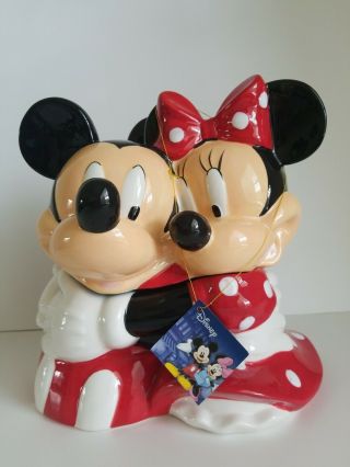Disney Mickey And Minnie Mouse Cookie Jar From Westland Giftware