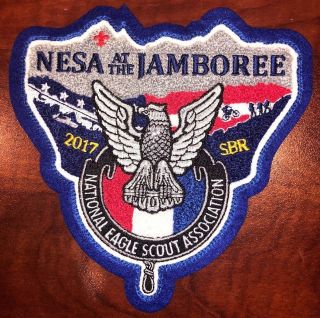 Nesa At The Jamboree 6 " Shield Shaped Chenille 2017 National Boy Scout Jamboree