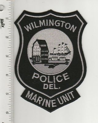 Us Police Patch Delaware Wilmington Delaware Marine Unit