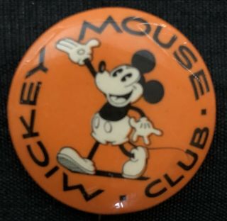 Mickey Mouse Club Pinback Button