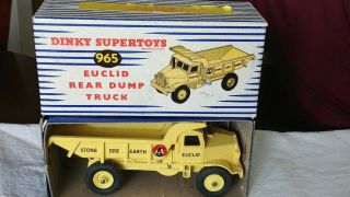 Vintage Dinky Supertoys 965 Euclid Rear Dump Truck Nm,