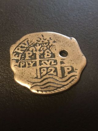 Disneyland Pirates Of The Caribbean Coin Doubloon (no Markings)