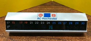 Vintage Ac Delco Gm Collectible Advertising Thermometer