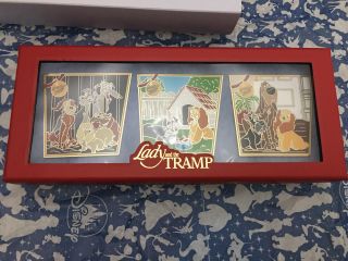 Disney Lady And The Tramp 65th Anniversary Pin Set - Le 1000