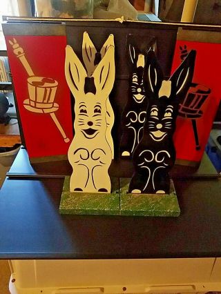 Vintage Hippity Hop Rabbits Magic Trick Large Stage Size Elusive Color Changing