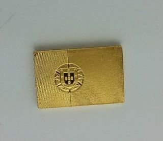 Franklin Flags Of All Nations Portugal Gold On Sterling Miniature Bar