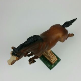 Vintage Breyer Molding Co U.  S.  A,  Jumping Horse With Wall,  Traditional 3