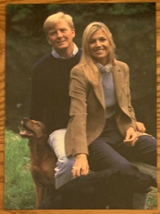 Queen Maxima & King Willem Of The Netherlands,  5 " X 7 ",  Royal Issued Photo