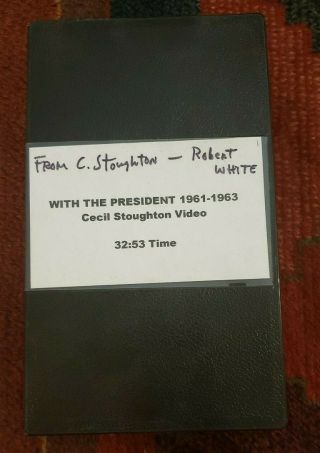 Rare Vhs Tape Given To Collector Robert White By Jfk 