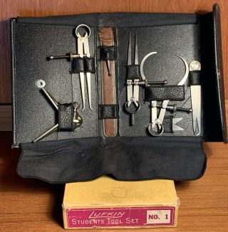 Vintage Lufkin Students Tool Set No.  1 Precision Machinist Tools