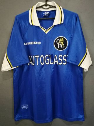 Vintage Old Umbro Fc Chelsea 1997/1999 Home Football Soccer Shirt Jersey Size M