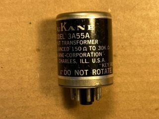 Vintage Dukane 3a55a Mic Input Transformer For Moving Coil Step Up