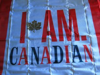 Molson Canadian Beer - I Am Canadian - Flag Banner 36 X 60 3
