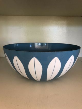 Vintage Blue And White Cathrineholm Lotus Bowl.  11 Inches Across.  Perfect