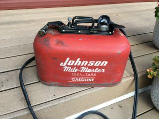 Vintage Johnson " Mile Master " Boat Outboard Motor Gas Tank 6 Gallon Gas Tank
