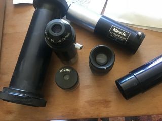Vintage Optica Polarizing System Lenses & Meade 2x Telenegative Lens 2