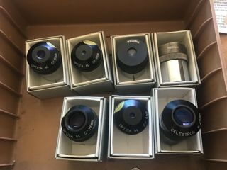 Vintage Optica Polarizing System Lenses & Meade 2x Telenegative Lens 3