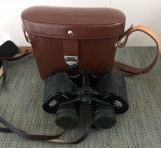 Vintage Carl Zeiss Jena Deltrintem 8x30 Binoculars With Case