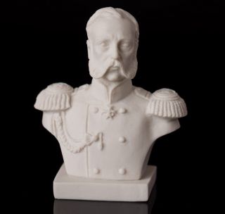 Alexander Ii Marble Bust Tsar,  Russian Emperor Statuette