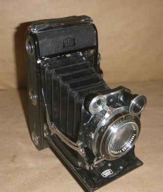 Zeiss Ikon Compur Rapid Tessar 1: 3.  5 F - 105mm Folding Camera.  Vintage