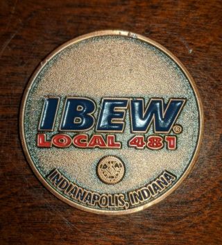 Ibew Local 481 Challenge Coin - Indiana