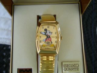 Vintage 1980s Disney Seiko Mickey Mouse Watch,  60th Birthday,  Nrfb