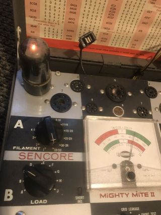 Sencore Mighty Mite Ii Tc 114 Tube Tester Vintage