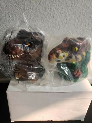 Pair (2) Universal Studios Jurassic Park The Ride / The Lost World Toppers