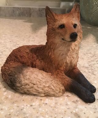 Vintage By Castagna Red Fox Figurine Made In Italy 1988