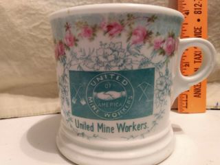 Vintage Umwa United Mine Workers Of America Shave Cup