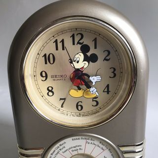 Mickey Mouse Seiko Quartz Musical Sing Along Alarm Clock Disney 3