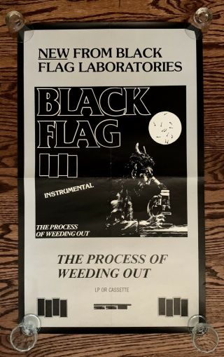 Vintage Black Flag Promo Poster