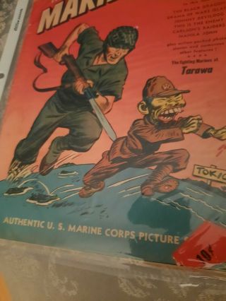 Very Rare Marine Corps Comic Book The Fighting Marines At Tarawa