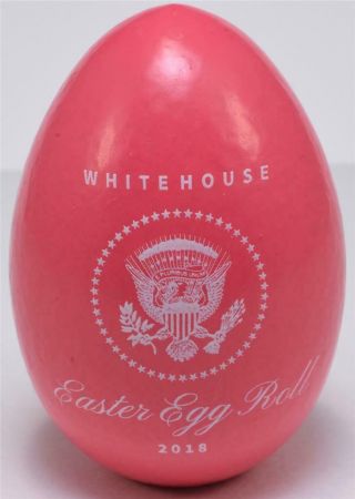 2018 President Donald & Melania Trump White House Easter Egg Roll Red Egg