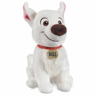 Nwt Disney Store Bolt Dog Soft Plush Toy Stuffed Animal 14 " Tall