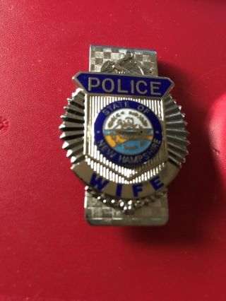 Hampshire Police Wife Mini Badge Or Money Clip